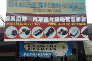 kedai kunci di Kampung Batu Feringgi, Malaysia