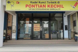 kedai kunci di Pontian Kechil, Malaysia